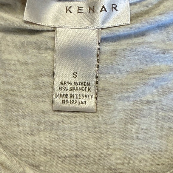 KENAR Light Gray Ruffle Tank Top - Picture 2 of 4